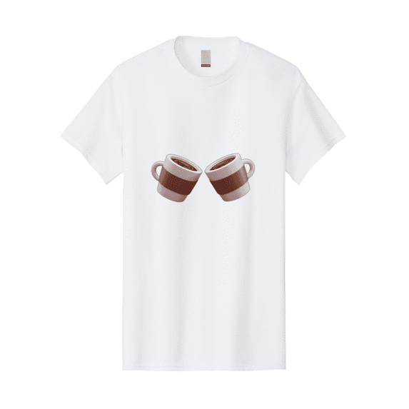 Coffee-Cups-1 Mens Graphic Tee, 100% Cotton, Casual Summer Wear