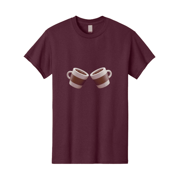 Coffee-Cups-1 Mens Graphic Tee, 100% Cotton, Casual Summer Wear