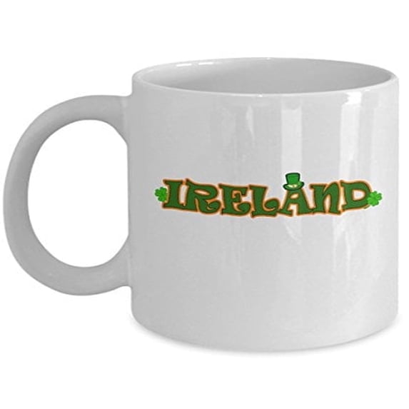 Ireland 11 oz Coffee Mug - Irish Theme Gifts White Ceramic