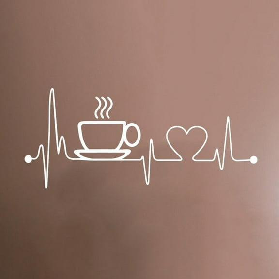 Coffee Cups Tea Wall Stickers Mural Decal Art Cafe Pvc Kitchen Home Room Decor