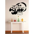 thumbnail image 1 of Coffee Cups Wall Decal Vinyl Stickers Coffee With Cup Stylish Removable Coffee Art DIY quote for Bedroom Living Room Home Window Door Decoration - Size: 22 In x 32 In, 1 of 3