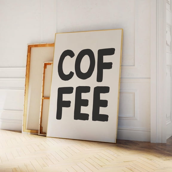 Coffee Cute Bar Trendy Kitchen Espresso Wall Art Print, Eye Catching Kitchen And Dining Theme For Cafe, Kitchen And Dining Room Decor