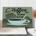 thumbnail image 1 of Coffee Cutting Board, It's Coffee Time Text with Rome Landmark Collesium, Decorative Tempered Glass Cutting and Serving Board, in 3 Sizes, by Ambesonne, 1 of 2