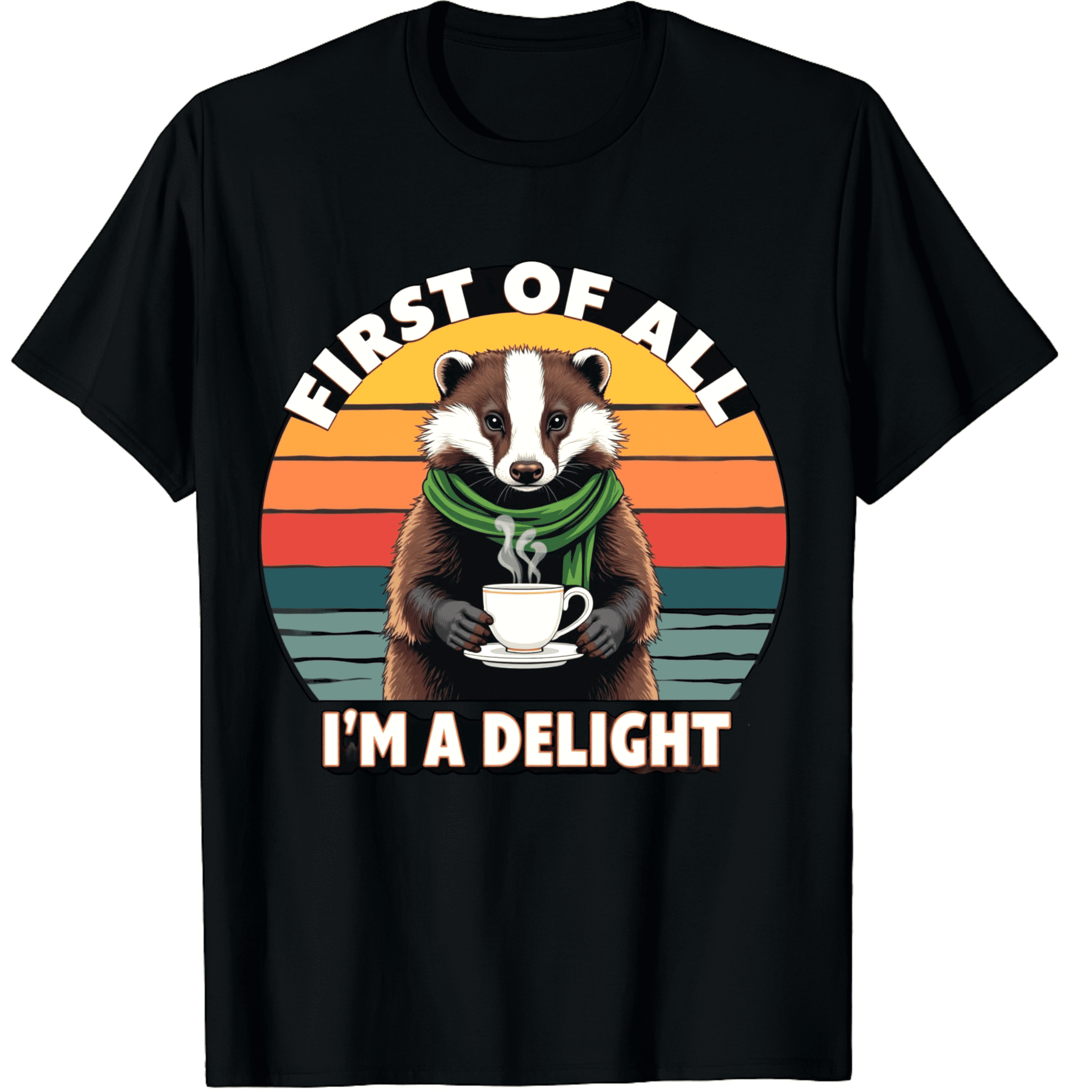 Coffee Dad Moody Opossum First Of All I Am A Delight Men Women Short ...