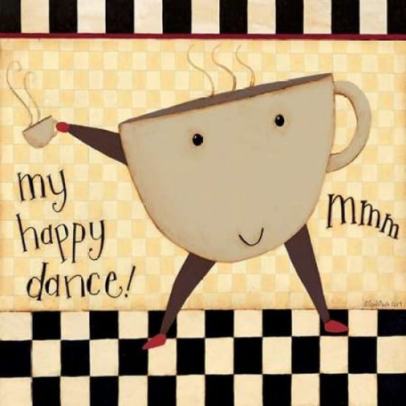 Coffee Dance Poster Print by Dan DiPaolo (24 x 24)