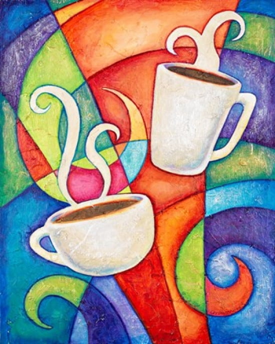 Coffee Date Canvas Art - Christine Kerrick (24 x 30)