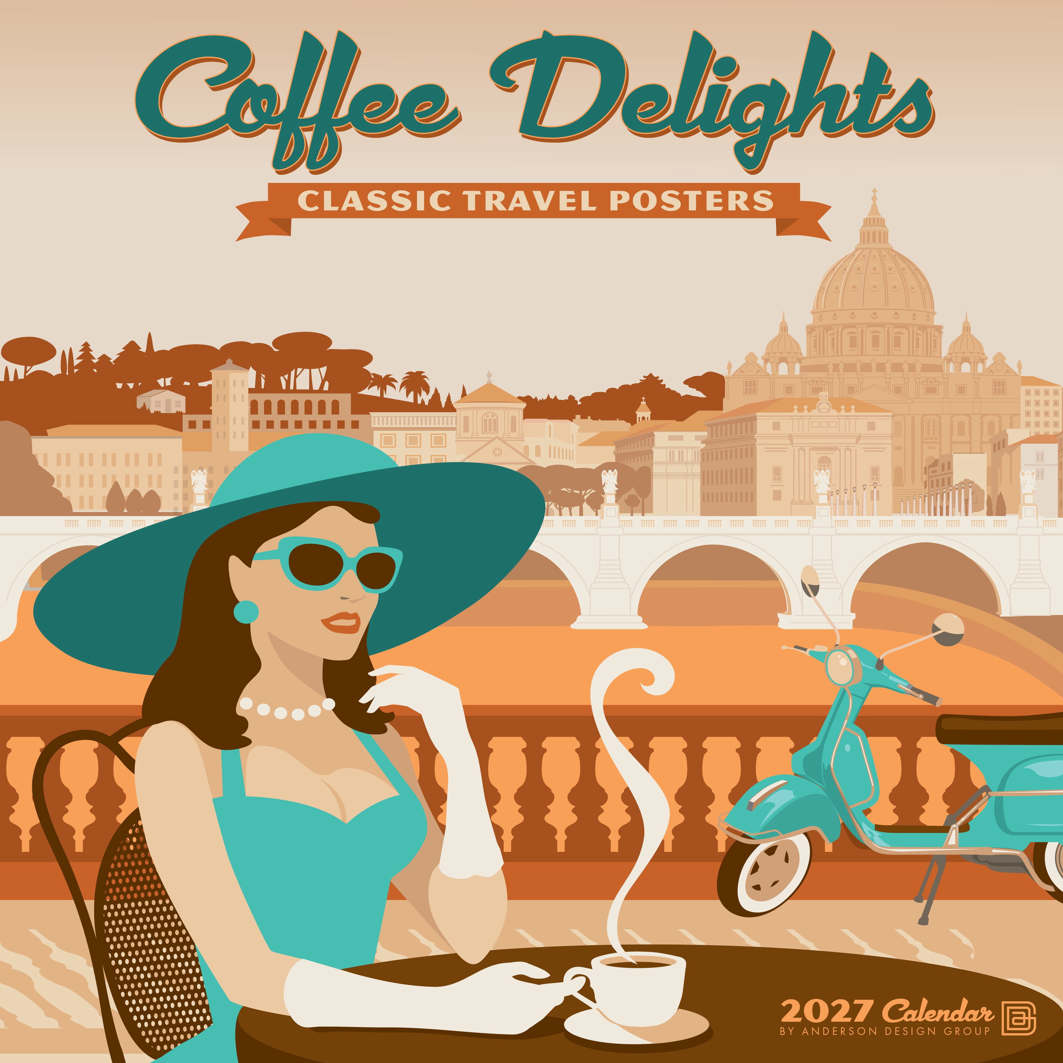Willow Creek Press, Coffee Delights (Anderson Design Group) 2027 Wall Calendar
