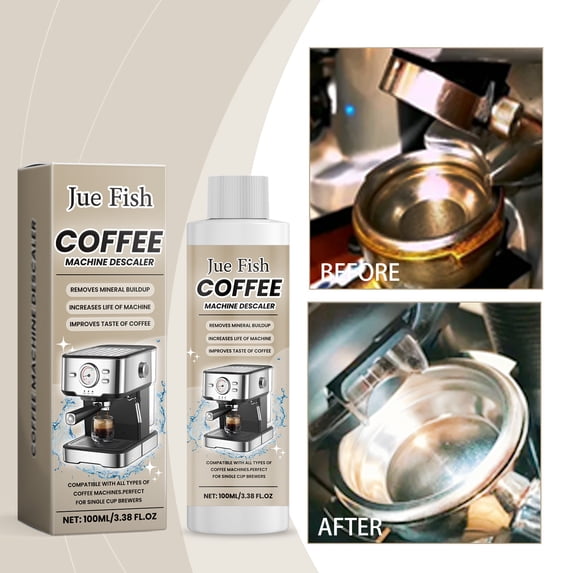 Coffee Descaler 100ml - Stain Remover for Coffee Maker - Fast-Acting Descaling Solution