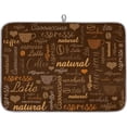thumbnail image 1 of Coffee Dish Drying Mat - Countertop Mat, Quick Drying, 18"x24", Brown, 1 of 8