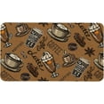 thumbnail image 1 of Coffee Door Mat Door Mat Decorate Rug, Kitchen Mats Non Slip Runner Rug Floor Mat Farmhouse Burlap Yard Outdoor Rustic Yard Low-Profile Floor Mat Kitchen Mat Bathroom Indoor Outdoor 17 x 30 Inch, 1 of 6