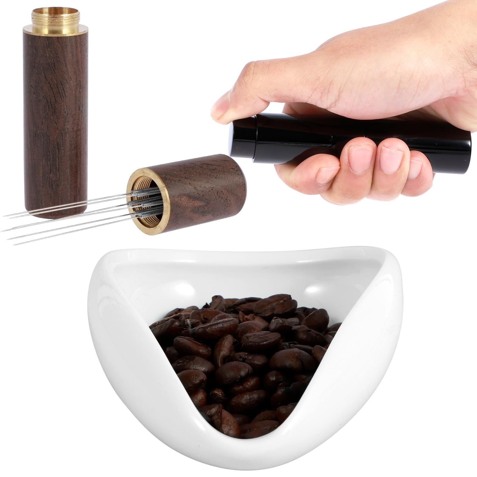 Coffee Dosing Cup And 8ml Spray Bottle Set Ceramic Dosing Tray Kit With