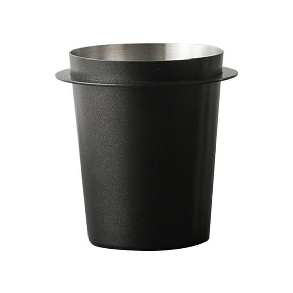 Coffee Dosing Cup Stainless Steel Cafe Tool for Espresso Machine (Black 54mm) Kitchen Gadgets