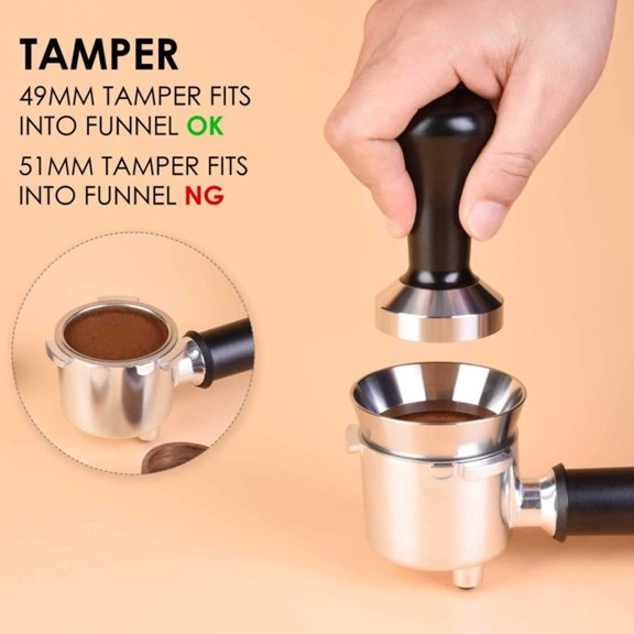 Coffee Dosing Ring Funnel Stainless Steel Coffee Making Tool for Espresso