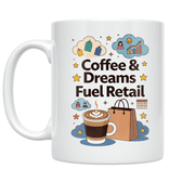 Coffee & Dreams Fuel Retail - Retail Professional - 11 oz Ceramic Coffee Mug