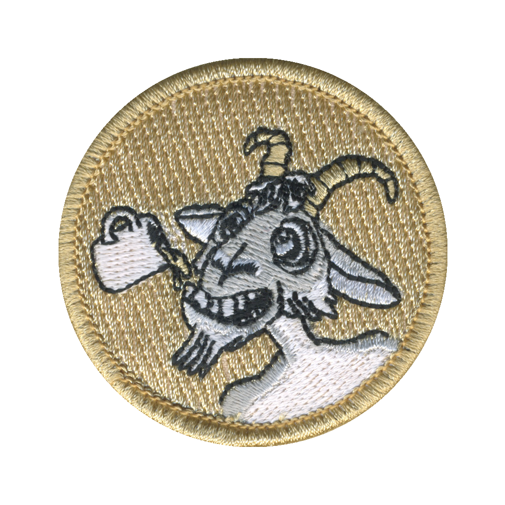 Coffee Drinking Goat Patrol Patch