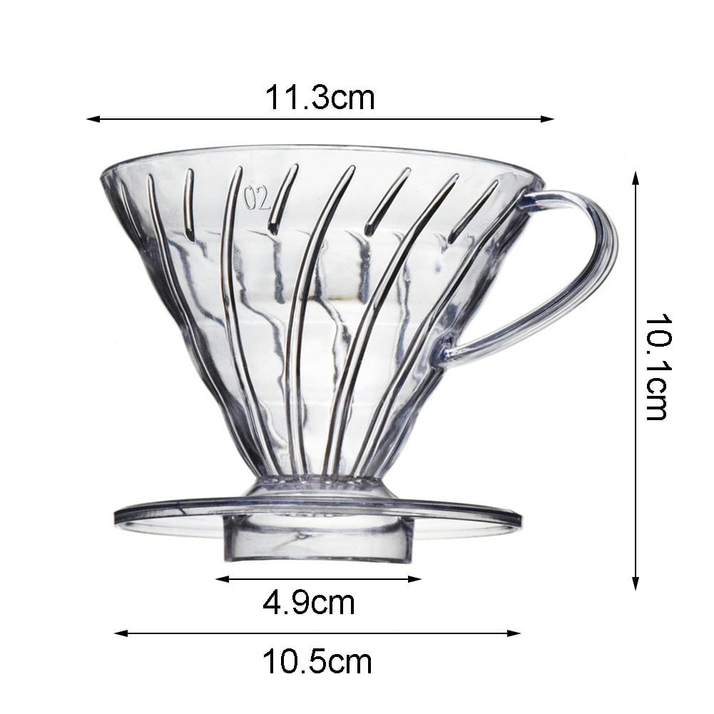 Coffee Dripper Resin Drip Coffee Funnel Filter Cup V01 V02 Coffee