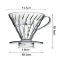 thumbnail image 1 of Coffee Dripper Resin Drip Coffee Funnel Filter Cup V01 V02 Coffee Filter Pot, 1 of 6