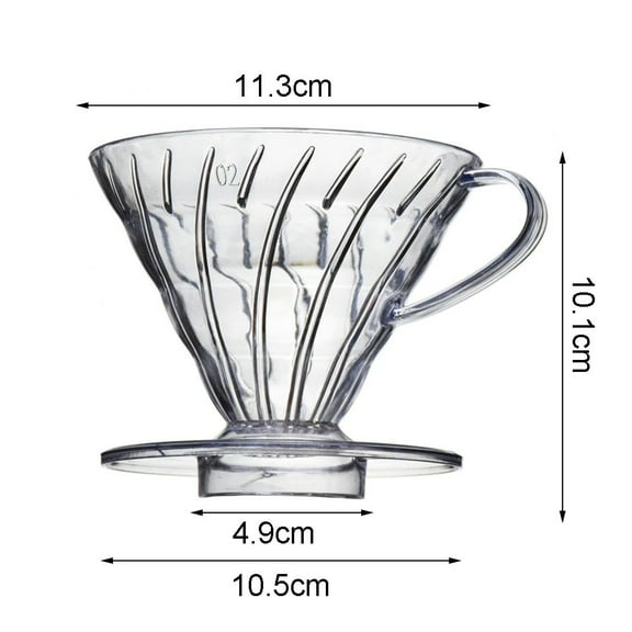 Coffee Dripper Resin Drip Coffee Funnel Filter Cup V01 V02 Coffee Filter Pot