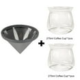 thumbnail image 1 of Coffee Dripper Set Filters Pour Over Coffee Maker Hand-Brewed Coffee Kettle Pot Reusable Stainless Steel Coffee Drip Filter Cup (with 2pcs 275ml,As pictures), 1 of 7