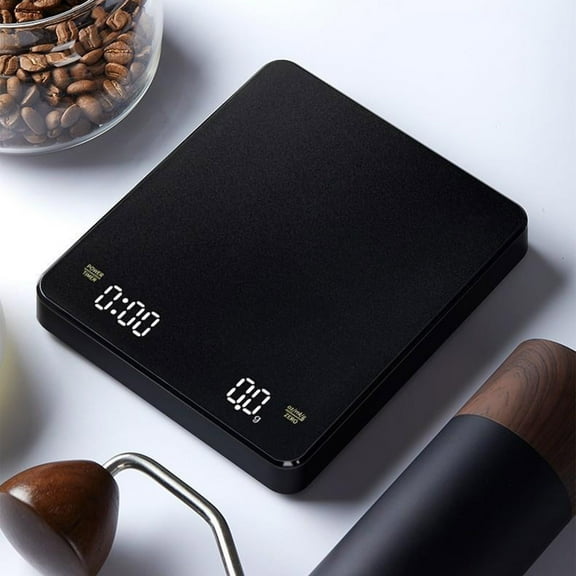 Coffee Electronic Scale With Timing, LED Display, High Precision 0.1g Accuracy, Intelligent Kitchen Food Gram Scale for Baking, Cooking, Jewelry