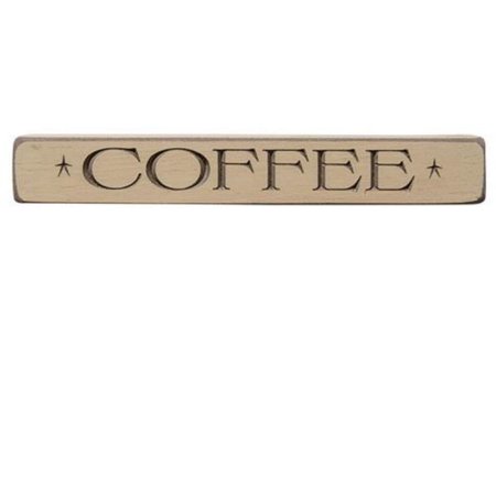 Coffee Engraved Block 12"