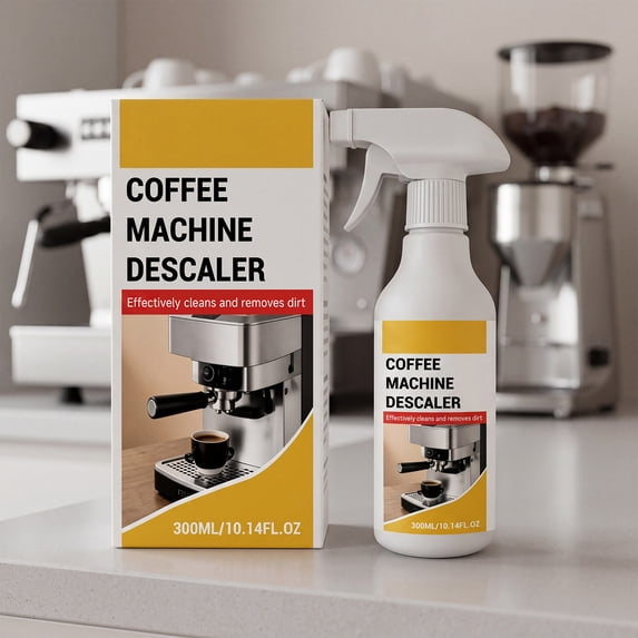 Coffee Equipment Descaling 300Ml, Descaler for Coffee Maker, Kitchen Appliance Descaler, Coffee Pot Cleaner, Fast-Acting Liquid Dirt Remover Strips Stubborn Calcium Deposits,