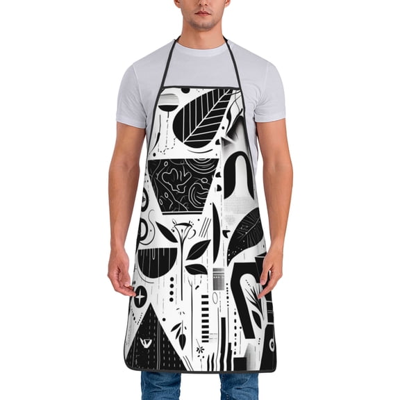 Coffee Espresso Maker Pattern Aprons for Women Men Waterproof For Kitchen Cooking BBQ Gardening Painting Mechanic