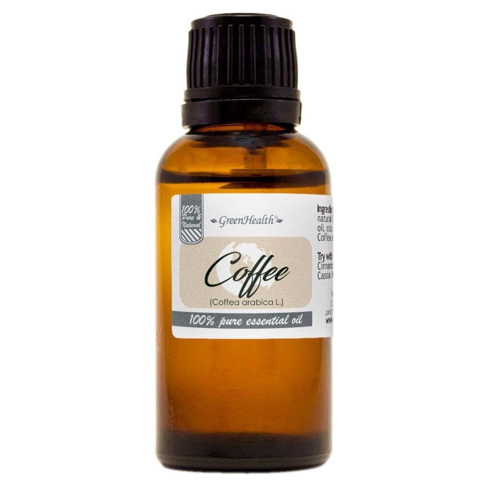 GreenHealth Coffee Essential Oil – 1 fl oz | Roasted Coffee Aroma Oil for Wax Melts, Sugar Scrubs, Room Sprays & Craft Fragrance Blends