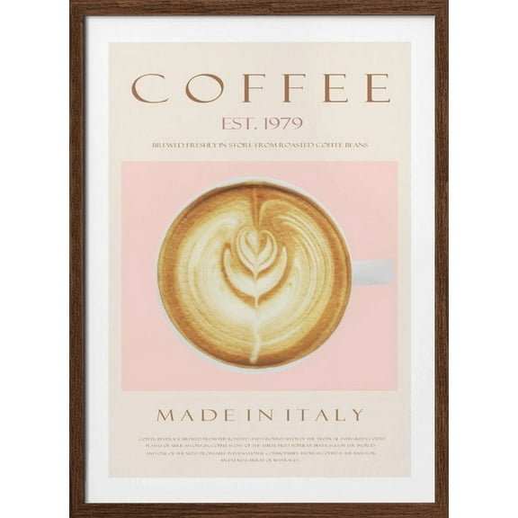 Coffee Est. 1979 Framed Art Modern Wall Decor