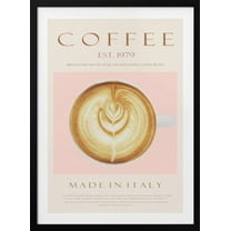 Coffee Est. 1979 Framed Art Modern Wall Decor