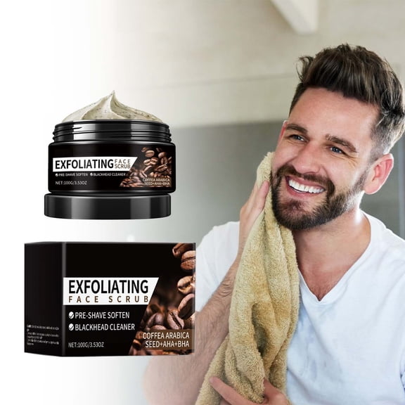 Coffee Facial Scrub Exfoliating Blackhead Removing Beard Softening Scrub 100g