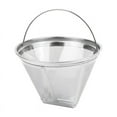 Coffee Filter Coffee Maker Reusable Stainless Steel 4 Cone Coffee