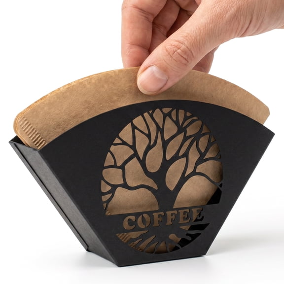 Coffee Filter Holder Iron Unique Tree of Life Design Coffee Filter Storage Rack for Storing Tea Bag Capsules Suitable for Cafes Bars Kitchens