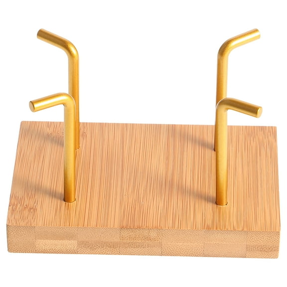 MEIBUTYUP Light Brown Coffee Filter Holder Stand Compact Size Creative Design for Home and Kitchen Use