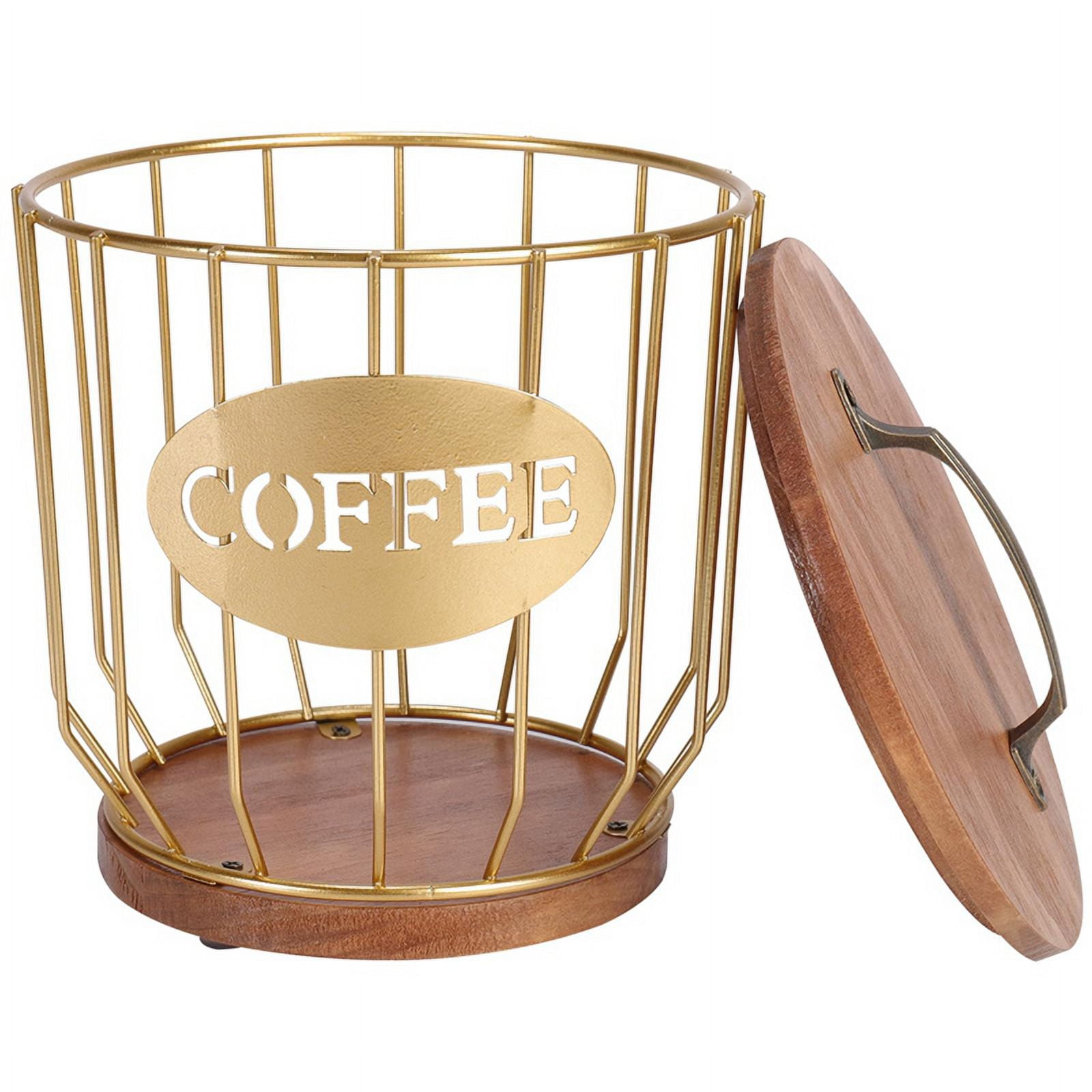Coffee Filter Holder Storage with Lid, Metal Coffee Filter Container
