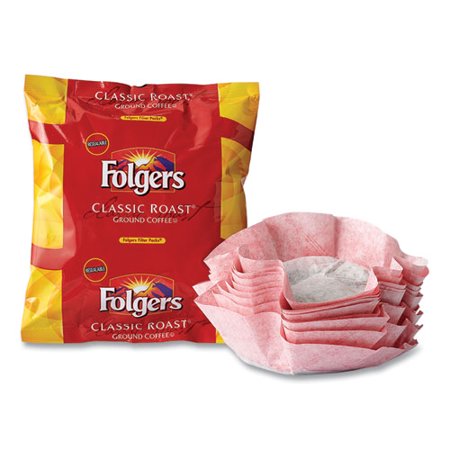 Coffee Filter Packs, Classic Roast, .9 Oz, 10 Filters/pack, 4 Packs/carton | Bundle of 2 Cartons price history and forecast - Folgers