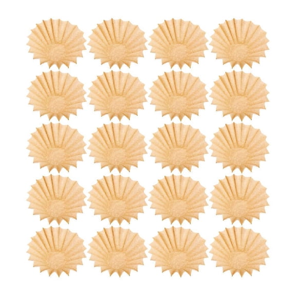 Coffee Filter Replacement Disposable Natural Paper for Coffee Machine Tool Khaki Color 50Pcs