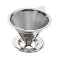 thumbnail image 1 of Coffee Filter Stainless Steel Pour Over Coffee Dripper Reusable Paperless Coffee Cone Filter for Home, 1 of 6