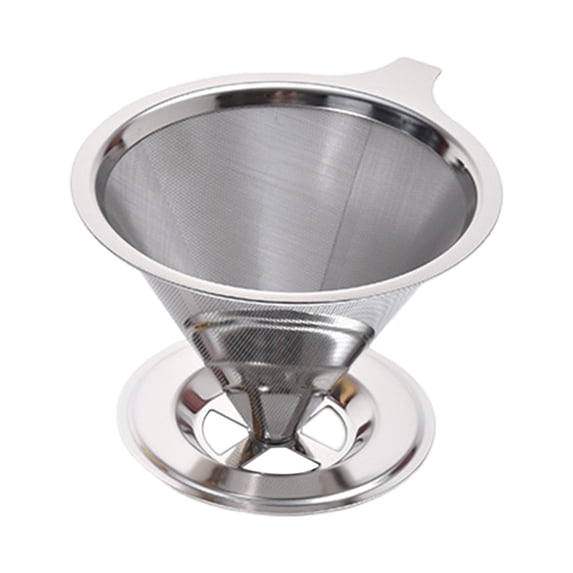 Coffee Filter Stainless Steel Pour Over Coffee Dripper Reusable Paperless Coffee Cone Filter for Home
