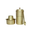 thumbnail image 1 of Coffee Filter with DABARA Set / Brass Coffee Filter with Daabara Set and Spoon - Matt Finish - 250 ML, 1 of 5