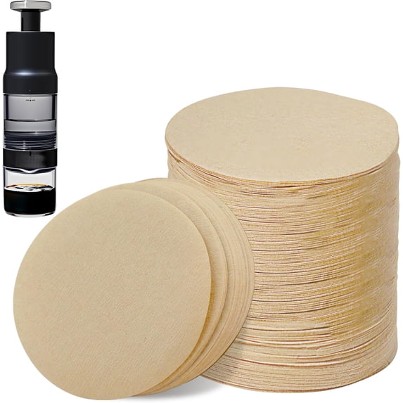 Coffee Filters Compatible with Rapid Brewer, 500 Pcs Disposable Round Filter Paper for Cold Brew Coffee Maker