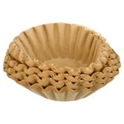 Coffee Filters Natural Unbleached Brown Biodegradable Extra Large 12, 14, 16 Cup Basket for Commercial, Home Coffee Maker Extra High Extra Wide, Anti ground, 9.75" Flattened Diameter (200 Pcs)