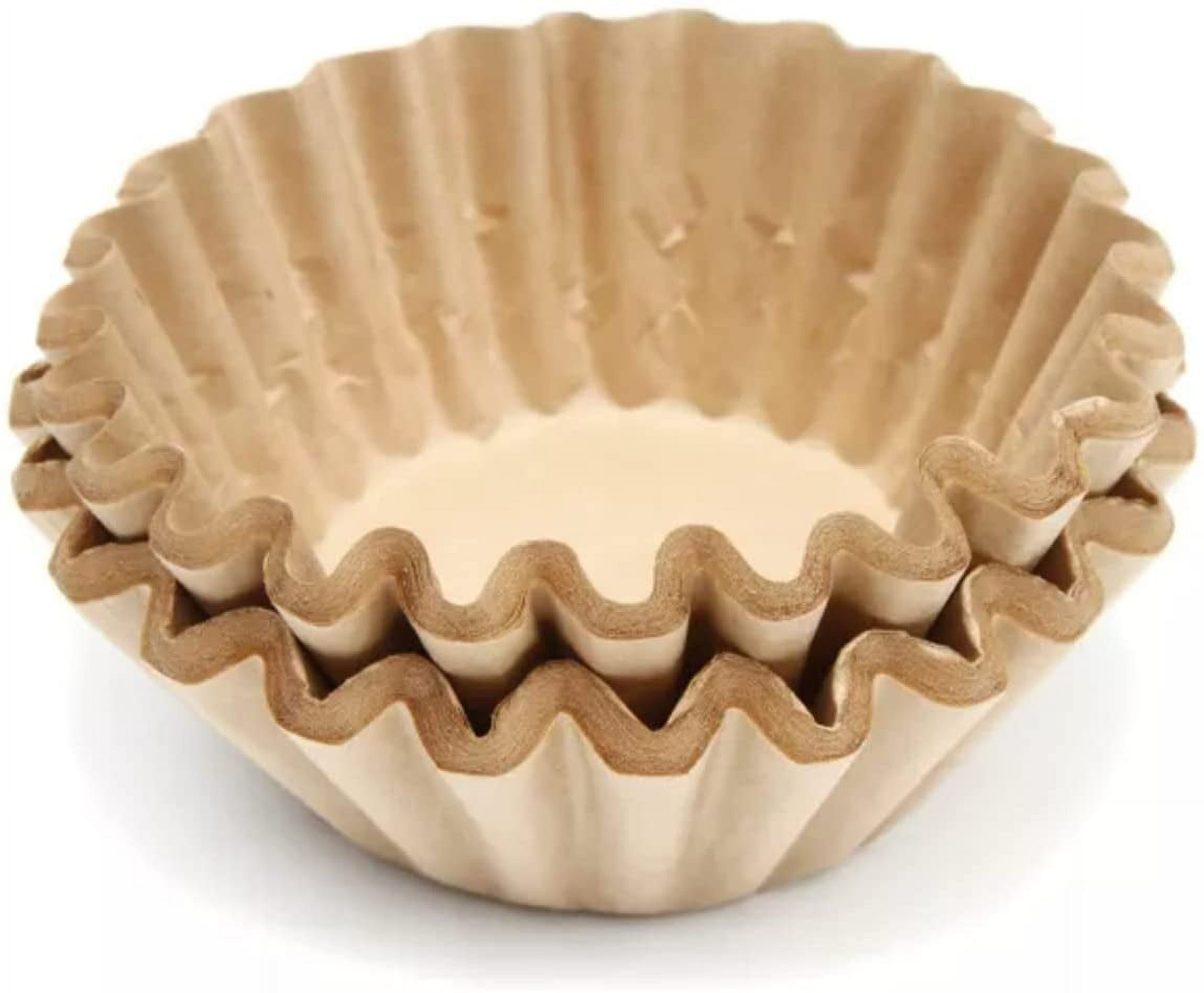Natural Unbleached Brown Large Basket Paper Coffee Filters