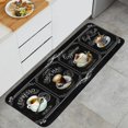 thumbnail image 1 of Coffee Flannel Kitchen Rug, Kitchen Rugs Mats with Dirty Resistance, Washable, Decorative Kitchen Mat Non-Slip, Kitchen Rugs and Mats 47x17inch, 1 of 3