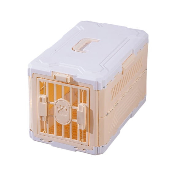 Coffee Foldable Pet Crate For Cats And Dogs Portable Travel Carrier Airline Approved