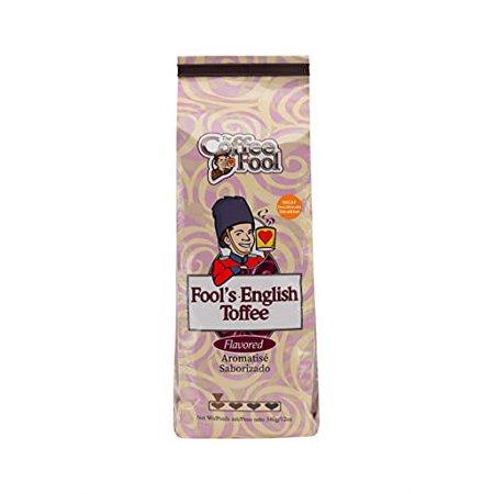 Coffee Fool's Decaf English Toffee (Whole Bean)