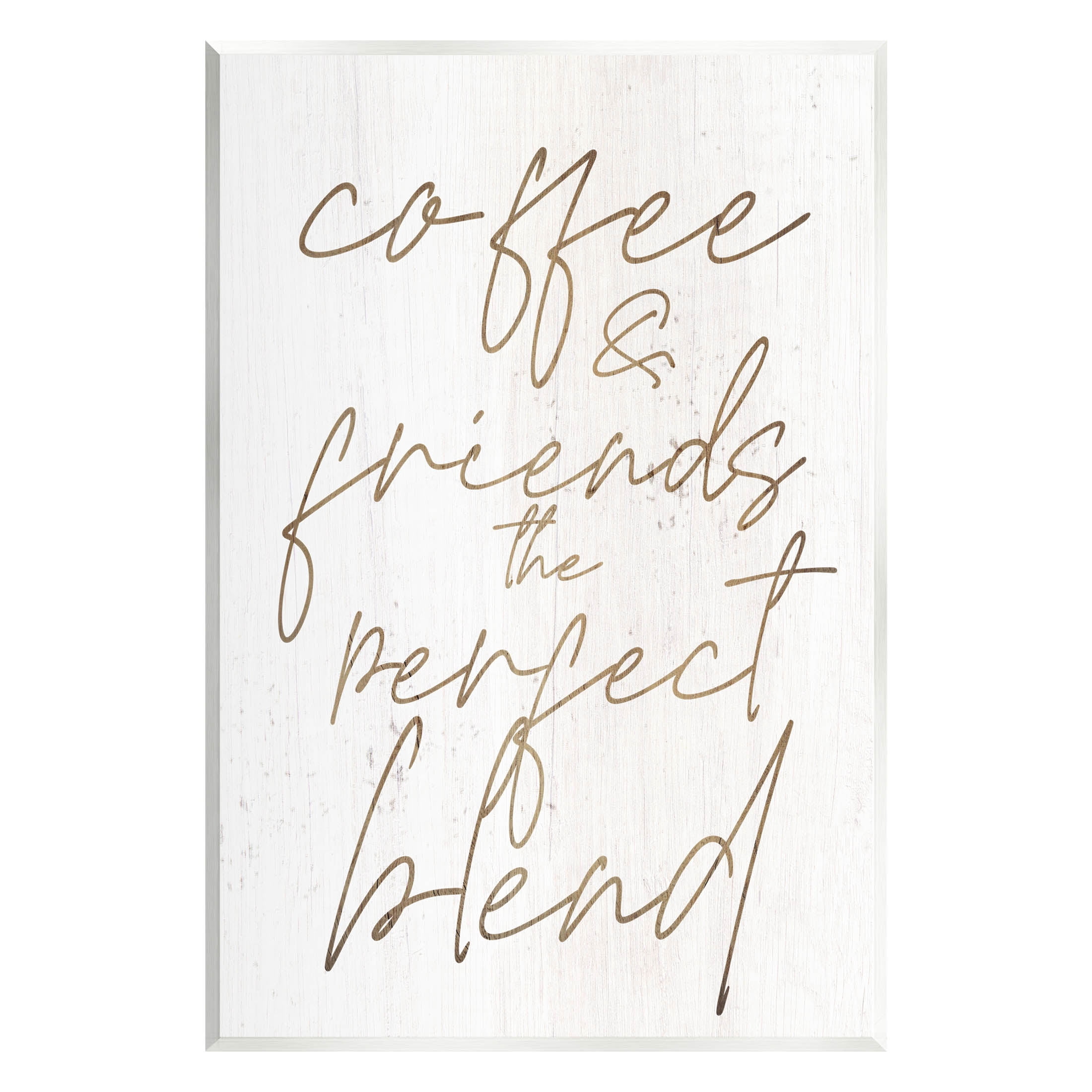 Coffee & Friends Perfect Blend Phrase Inspirational Graphic Art Unframed Art Print Wall Art
