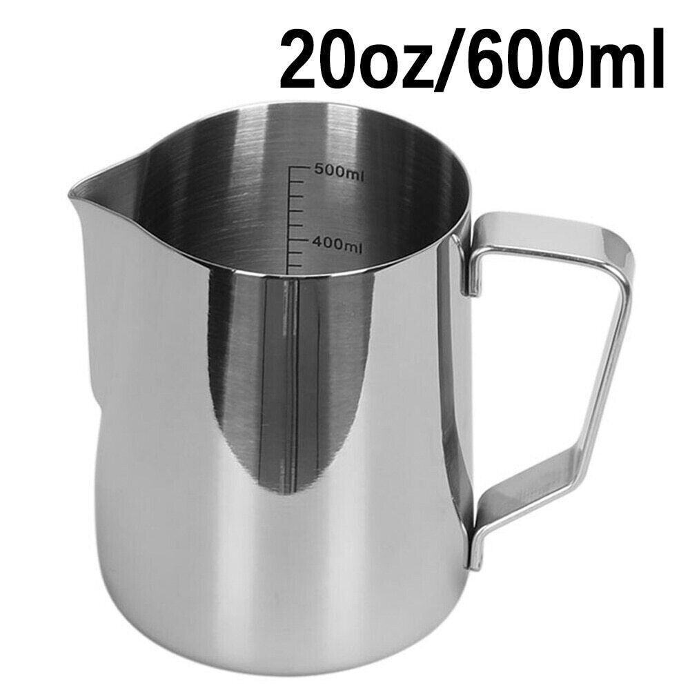 Coffee Frothing Jug Latte Art Milk Frother Pitcher Stainless Steel Measurements