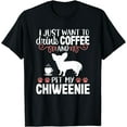 thumbnail image 1 of Coffee Funny Cute Dog Owner Lover Chiweenie Dog Mom T-Shirt, 1 of 4