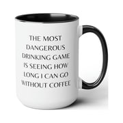 Coffee Game Two-Tone Coffee Mugs